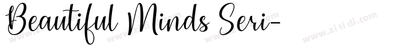 Beautiful Minds Seri字体转换